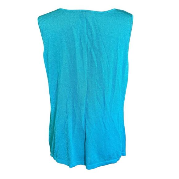 Lafayette 148 Sweater Tank Blue Coastal Preppy Prep Beach Fishermancore XL - Picture 3 of 9